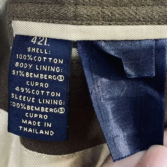 Brooks Brothers Sport Coat Jacket Blazers Mens Size 42L Brown - Picture 9 of 9